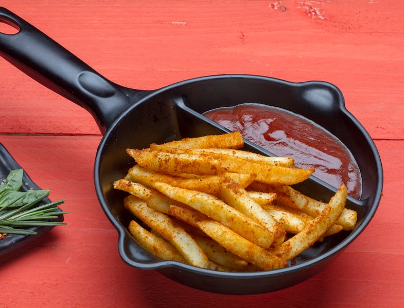 Seasoned Waffle Fries side dish Wing Snob