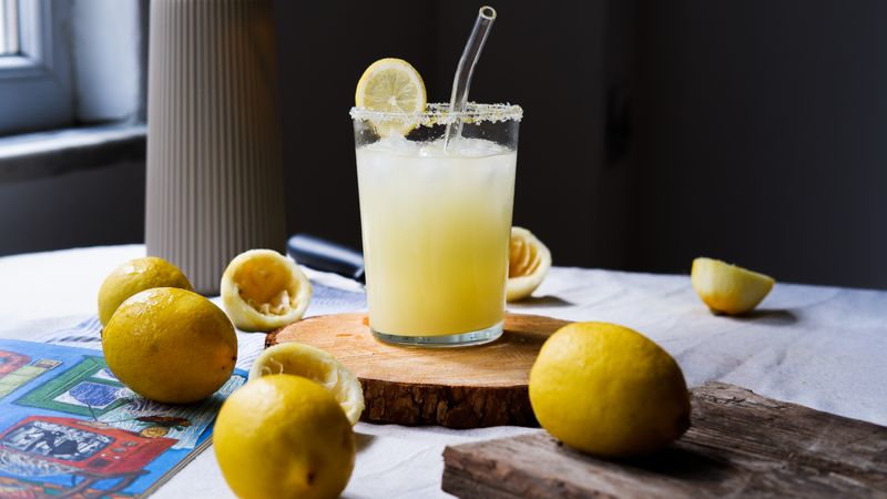 Fresh lemonade drink at Wing Snob