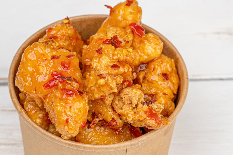 Honey Gold Wings tossed in sweet honey garlic sauce